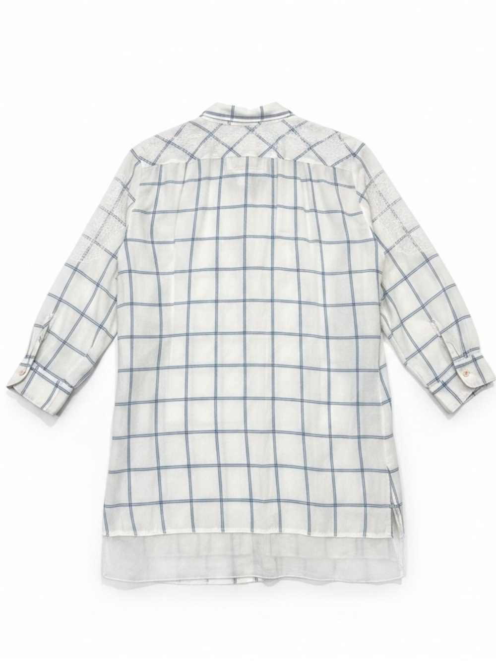 Johnny Was “3J Workshop” Embroidered 3/4 Sleeve Button Up Tunic Top Size Medium - Picture 3 of 11